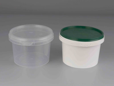 500ml Round Food containers pick up Plastic bowl Buckets for dessert Yogurt Fruit