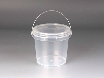 Food Grade 750ml Plastic Buckets with Lids and Handle