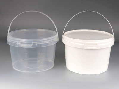 4 Litre Food Standard Pet Food Plastic Buckets with Handle