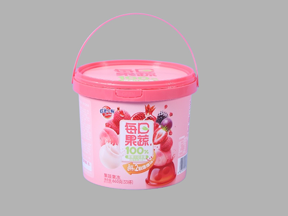 2L Pink IML Jelly Bucket | Custom Printed Packaging
